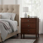 Brown 3-Drawer Nightstand with Eco-Friendly Materials, Promotes Sustainable by Unknown
