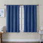 Simplebrand Ava Royal Blue Short Blackout Curtains by Simplebrand
