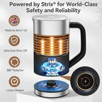 Secura Milk Frother, Electric Milk Steamer Stainless Steel, 8.4oz/250ml Automatic Hot and Cold Foam Maker and Milk Warmer for Latte, Cappuccinos, Macchiato, 120V