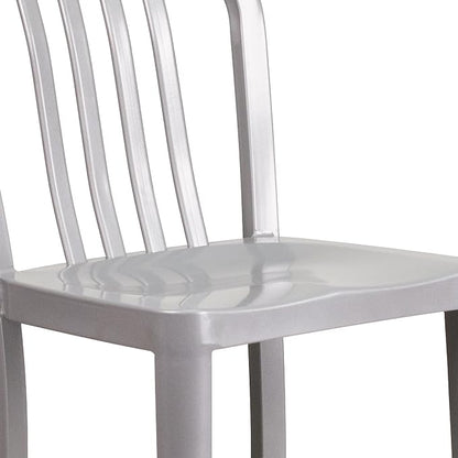 Flash Furniture Gael Commercial Grade 2 Pack 24" High Silver Metal - Image 9