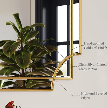 Kelly Miller Gold Framed Mirror - Image 5