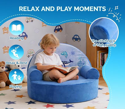 Snuggly Toddler Chair, Soft Kids Sofa - Image 4