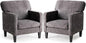 DUMOS Dark Grey Modern Accent Chairs by DumosLifestyle