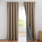 NICETOWN Linen Full Blackout Curtains 52 x 80 inch Panels, Full Bedroom Light by NICETOWN