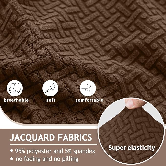 ALIECOM Recliner Sectional Couch Covers L Shape Stretch Corner Reclining - Image 4