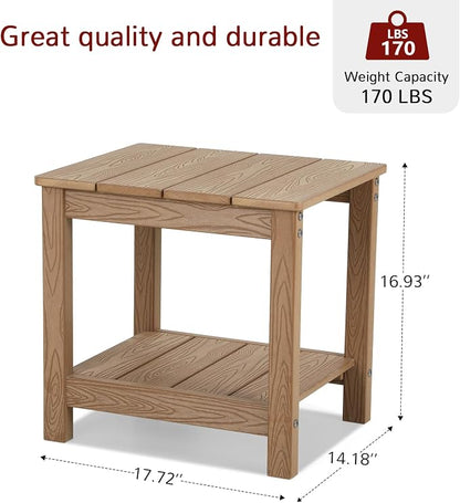 Stoog 3-Piece Patio Bistro Set, All-Weather Rocking Chairs Set of 2 - Image 6