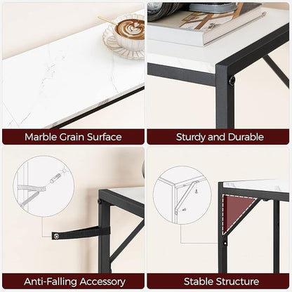 MAHANCRIS Console Table, Narrow Sofa Table Behind Couch, 43.3” Entrance Table - Image 7