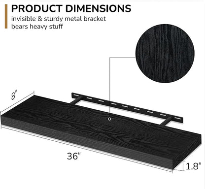Fun Memories 36 Inch Floating Shelves - Image 3