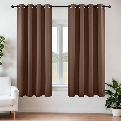 Joydeco Blackout Curtains 54 Inch Length 2 Panels Set, Thermal Insulated Long by JOYDECO