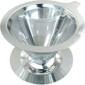 Waziaqoc Pour Over Coffee Dripper, Slow Drip Paperless Coffee Filter, Stainless Steel Pour Over Coffee Maker for 1-2 Cups Brew, Double Mesh Design of Manual Reusable Cone Filter