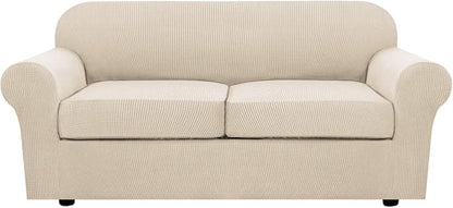 H.VERSAILTEX 3 Piece Stretch Sofa Covers by HVERSAILTEX