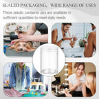 Patelai 4 Pieces Round Wide-mouth Leak Proof Plastic Container Jars with Lids for Travel Storage Makeup Beauty Products Face Creams Oils Salves Ointments DIY Making(10 Ounce,Clear)
