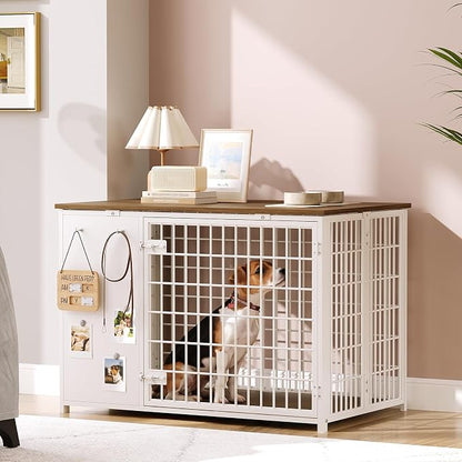 YATINEY Foldable Dog Crate Furniture, Dog Crate - Image 7