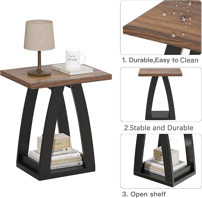 FROMJBEST End Table, Side Table, Nightstand, Sofa Side Table - Image 7