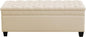 WUTUTUEE 51" Fabric Storage Ottoman Bench, Upholstered Rectangle End of Bed by WUTUTUEE