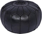 Marrakesh Gallery Genuine Leather Round Pouf Unstuffed by MarrakeshGallery