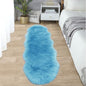 SERISSA 2x6 Fluffy Sky Blue Faux Fur Area Rug by SERISSAHomeDecorCollection