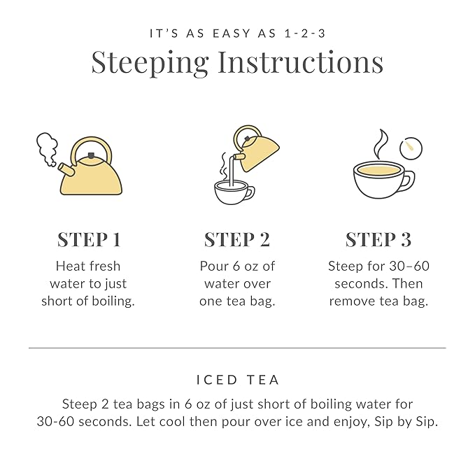 The Republic of Tea – Honey Mango 100% White Tea Bags, Steeps 250 Low-Caffeinated Cups