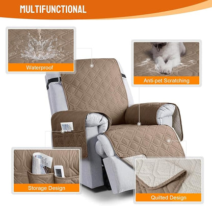 VANSOFY 100% Waterproof Recliner Chair Covers, Recliner Cover Non-Slip Dog - Image 7