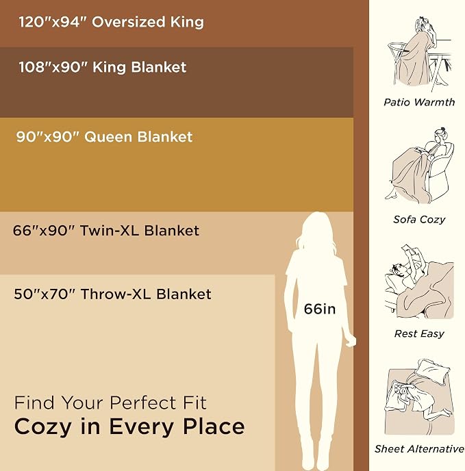 Bedsure GentleSoft 100% Cotton Blanket Queen Size - Image 6