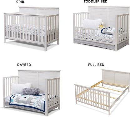 Sorelle Furniture Ashley Crib, Classic 4-in-1 Convertible Pannel Crib, Baby - Image 3
