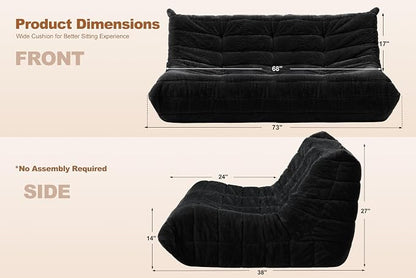Bean Bag 3-Seater Chair Big Sofa Beanbag Chair - Image 2