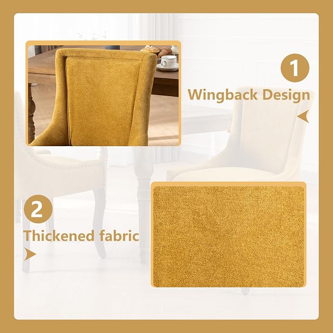 Modern Dining Chairs Set of 4, High Back Dining Chairs Side Chairs - Image 5