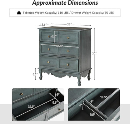 HULALA HOME 3-Drawer Nightstand - Image 8