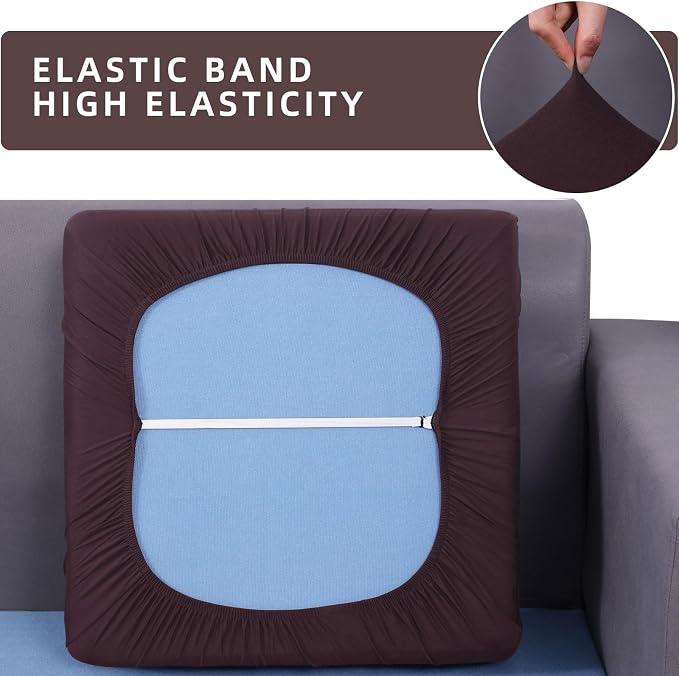 Waterproof Couch Cushion Covers, Stretch Sofa Seat Slipcovers | Stretch Fabric - Image 5
