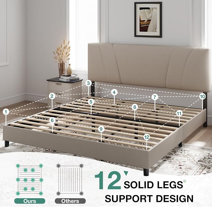 Novilla King Size Bed Frame - Image 5