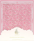 Cake Decorating Stencil for Tall Buttercream Cake, Royal Icing, Ganache, Paint, Airbrush (Kristal)