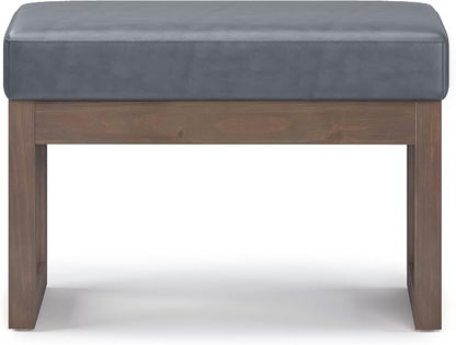 SIMPLIHOME Milltown Small Ottoman Bench - Image 4