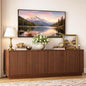 63'' Fluted TV Stand for TVs up to 75'', Modern Media Console by WelcometoCUPYUOOU