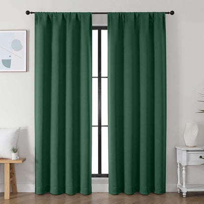 Simplebrand Ava Ever Green Blackout Curtains by Simplebrand