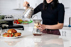 Barista Warrior Compatible for Chemex & Hario V60 Pour Over Coffee Filters - Reusable Stainless Steel - Best Coffee Maker and Bar Accessories (Silver)