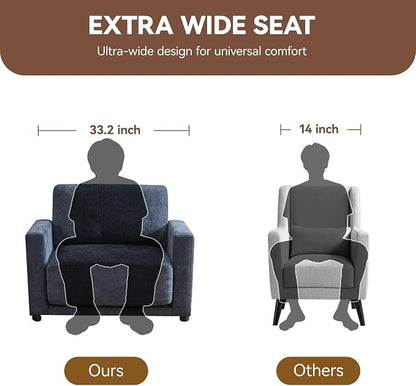 44.2" Chenille Oversized Chair - Image 3