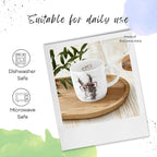 Royal Worcester Wrendale Designs 14 oz Mug, No Probllama - Fine Bone China with Llama Motif - Woodland Themed Tea Mug for Cozy Cottagecore Homes - Safe Ceramic Drinkware for Daily Use