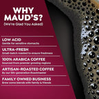 Maud's Raspberry Chocolate Flavored Coffee Pods, 50 ct, Medium Roast Flavored Coffee in Recyclable Single Serve Pods – 100% Arabica Beans, Compatible with Keurig K Cups Maker