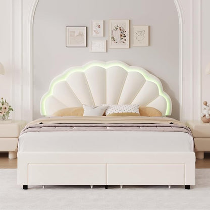 HIFIT Queen Upholstered Smart LED Bed Frame - Image 9