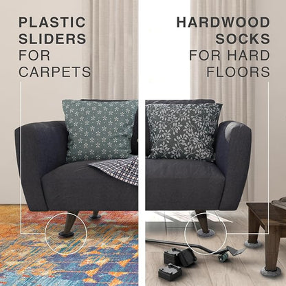 X-Protector Multi-Surface Furniture Sliders & Furniture Lifter Tool Set - Image 4