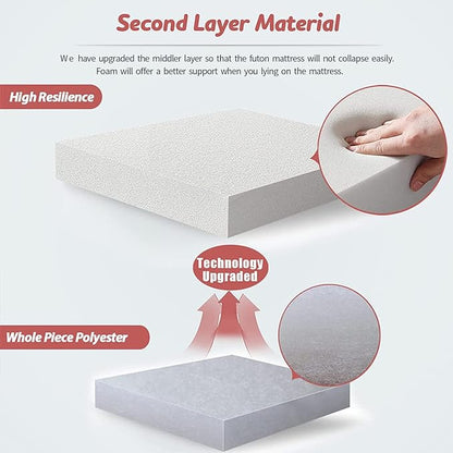 MAXYOYO Bohemian Retro Floor Mattress Vintage Floral Japanese Futon Mattress - Image 8