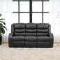 3-Piece Couch Living Room Furniture Sets, Sectional Recliner Sofa Set, Leather by Unknown