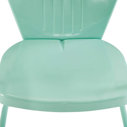 Crosley Furniture Griffith Outdoor Chair, Retro Metal Patio Chairs - Image 12