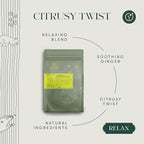 Luxmi Estates Organic Lemon Ginger Tea (50 Tea Bags), Lemon Peel, Ginger, Lemongrass and Licorice for sore throat, aids digestion, help with Nausea, and Uplifts Your Mood