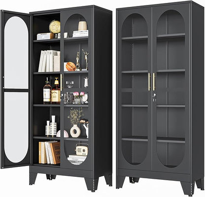 PAOFIN 71" H Locking Display Cabinet by PAOFIN