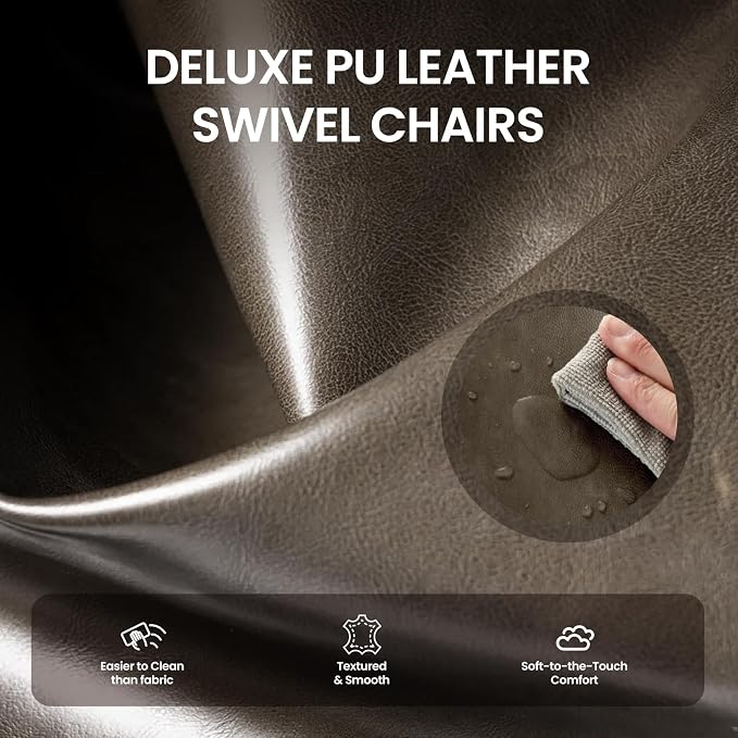 COLAMY 360° Swivel Accent Chair Set of 2 - Image 6