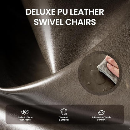 COLAMY 360° Swivel Accent Chair Set of 2 - Image 6