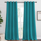 NICETOWN Room Darkening Curtains 120 inch Length 2 Panels, Peacock Teal by NICETOWN