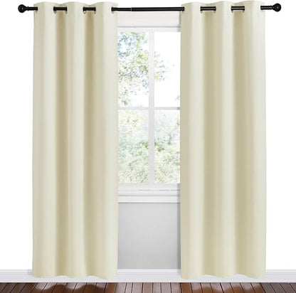 NICETOWN Kitchen Curtains for Decoration, 2 Panels, W42 x L78 inches, Thermal - Image 2