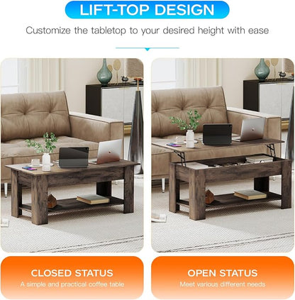 FDW 39.4" Lift Top Coffee Table - Image 6